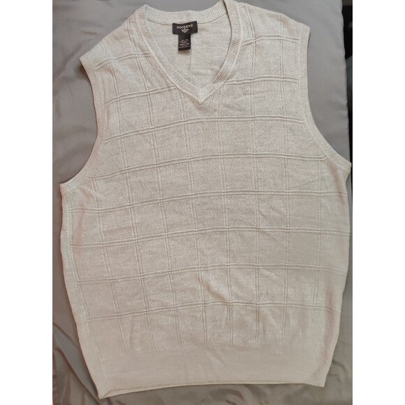 Men's Docker's Sweater Vest Linen Marl Beige XL - Picture 1 of 3